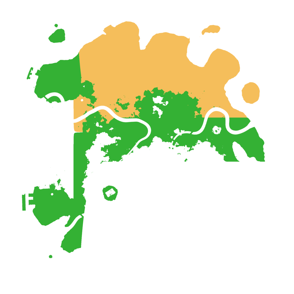 Biome Rust Map: Procedural Map, Size: 3500, Seed: 75132087