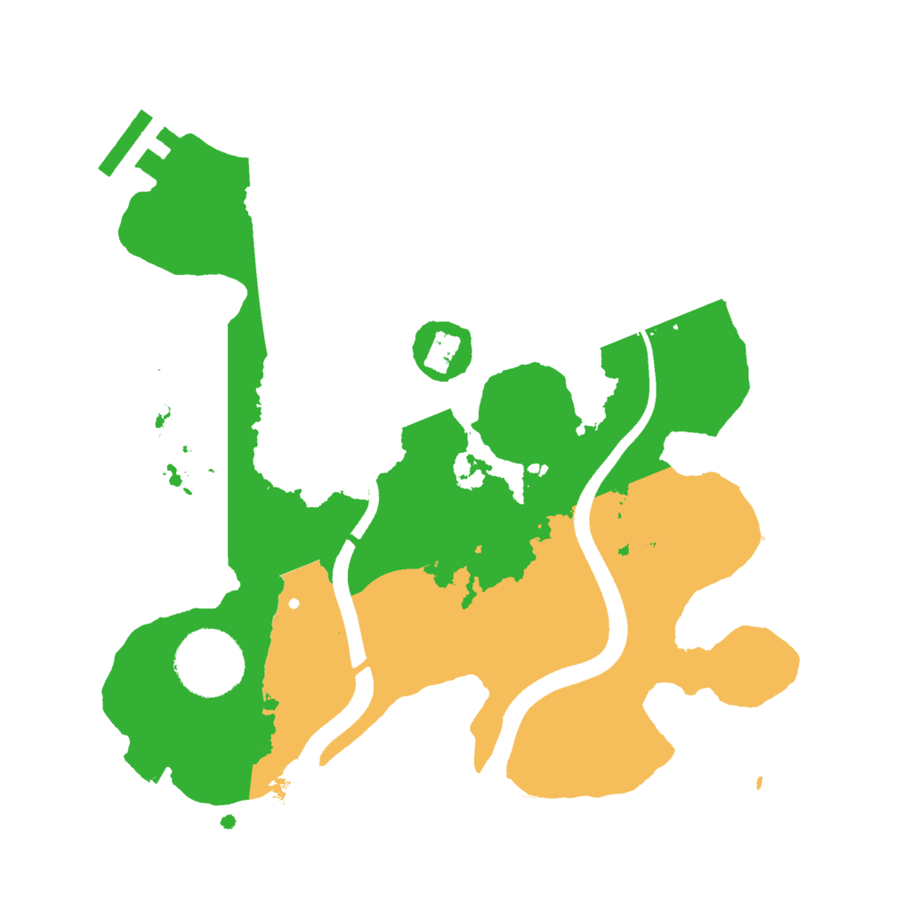 Biome Rust Map: Procedural Map, Size: 2500, Seed: 6861