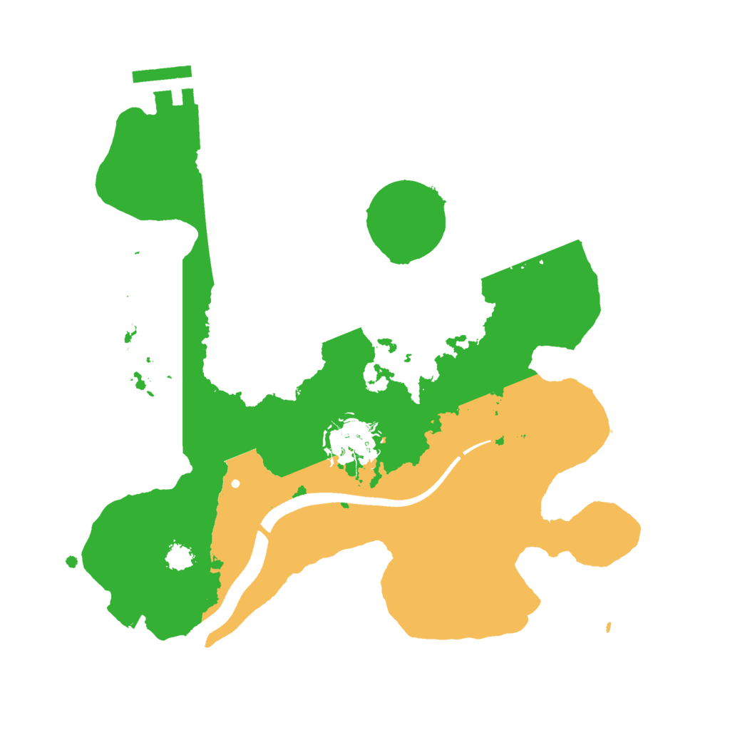 Biome Rust Map: Procedural Map, Size: 2500, Seed: 6861