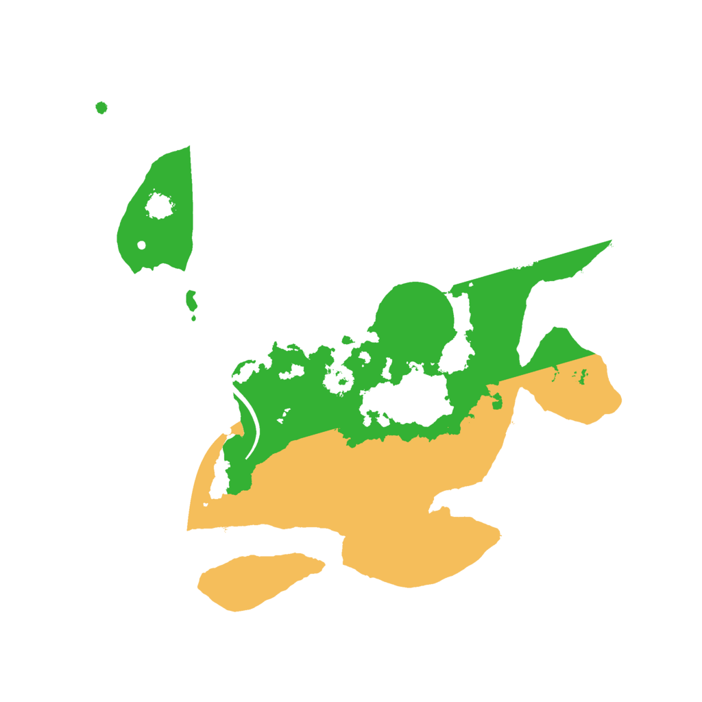 Biome Rust Map: Procedural Map, Size: 2400, Seed: 42007113