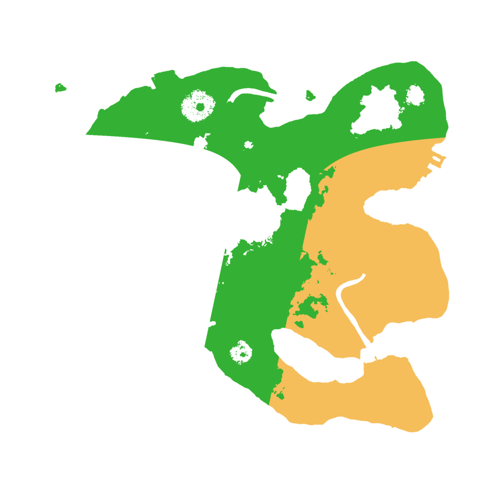 Biome Rust Map: Procedural Map, Size: 2400, Seed: 2032032664