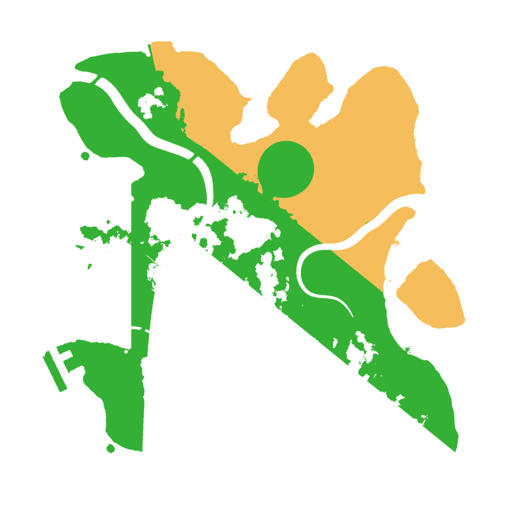 Biome Rust Map: Procedural Map, Size: 2499, Seed: 1223911103