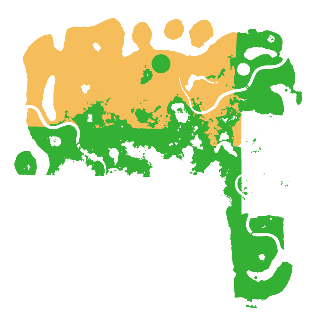 Biome Rust Map: Procedural Map, Size: 4500, Seed: 80831156