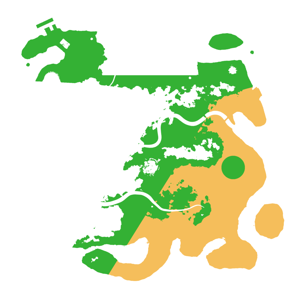 Biome Rust Map: Procedural Map, Size: 3400, Seed: 88694086