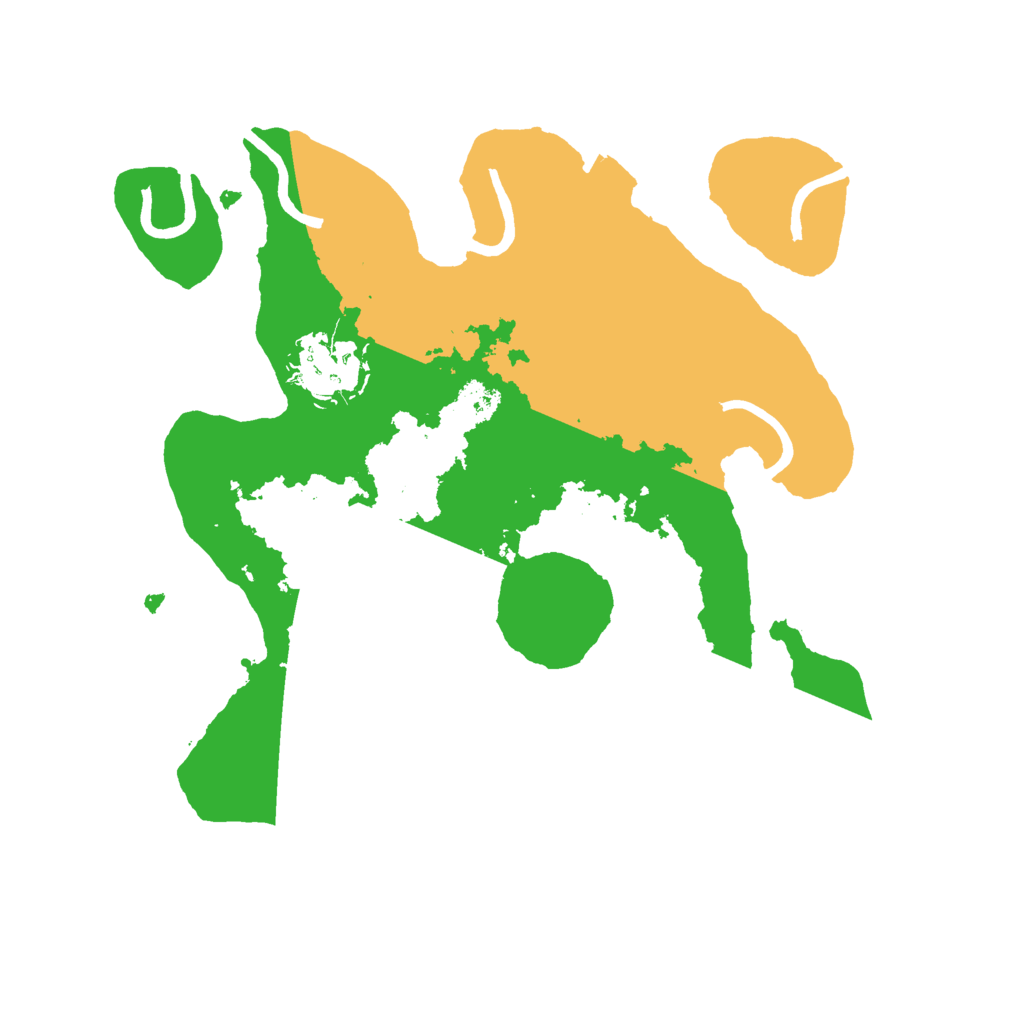 Biome Rust Map: Procedural Map, Size: 2500, Seed: 2147483637