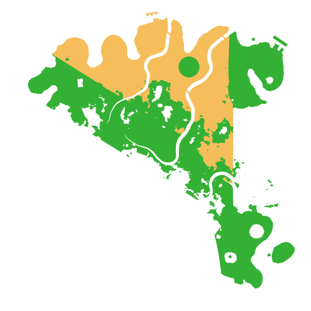 Biome Rust Map: Procedural Map, Size: 3950, Seed: 93601447