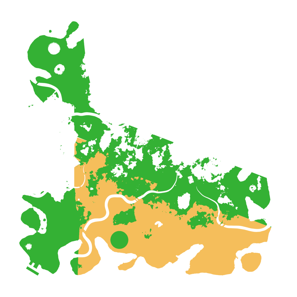 Biome Rust Map: Procedural Map, Size: 4400, Seed: 76598827