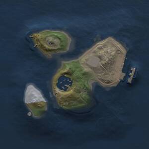 Thumbnail Rust Map: Procedural Map, Size: 1500, Seed: 12931871, 3 Monuments