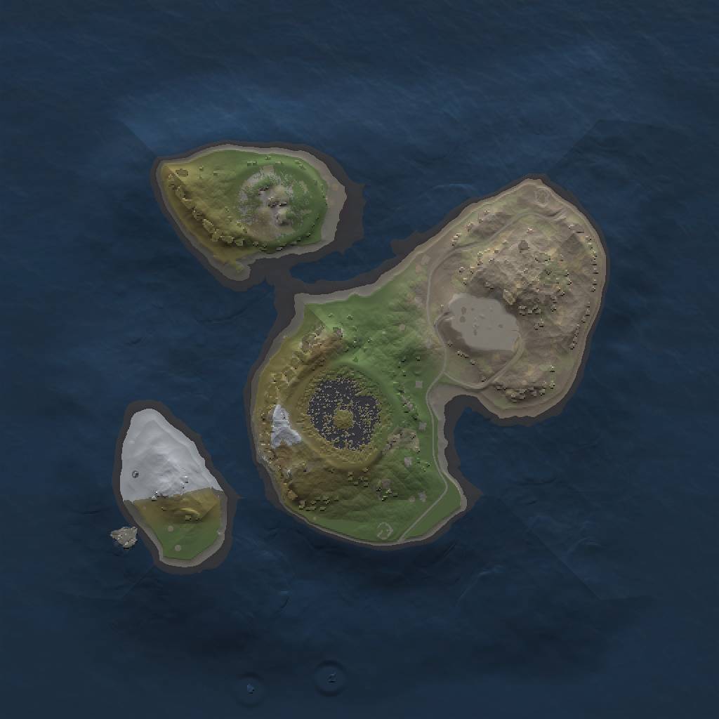 Rust Map: Procedural Map, Size: 1500, Seed: 12931871, 3 Monuments