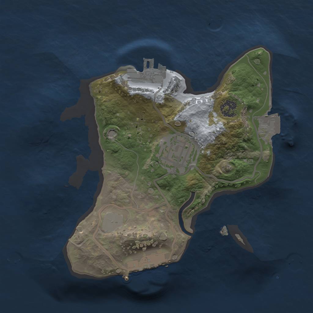 Rust Map: Procedural Map, Size: 1780, Seed: 1389467128, 6 Monuments