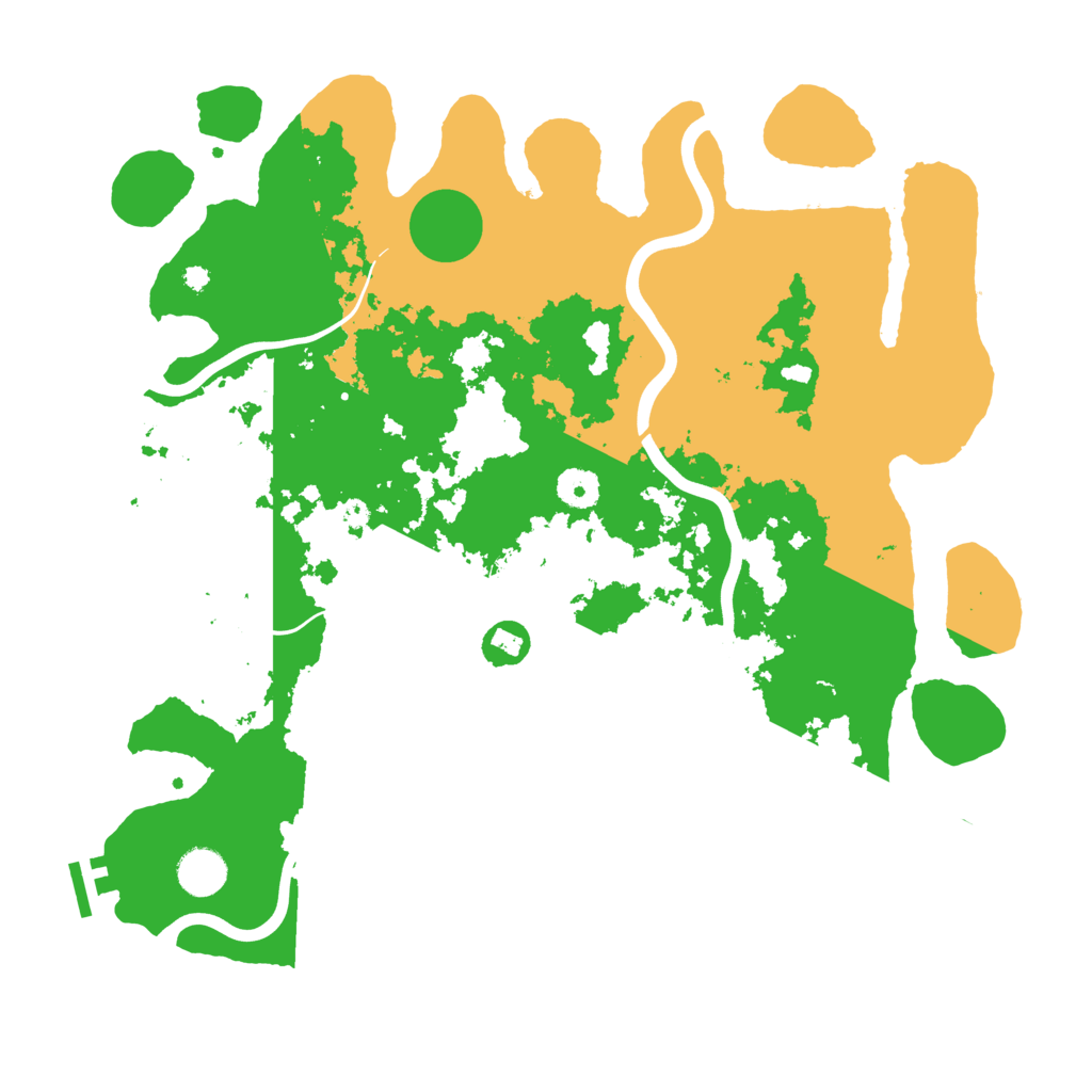 Biome Rust Map: Procedural Map, Size: 3950, Seed: 100583293