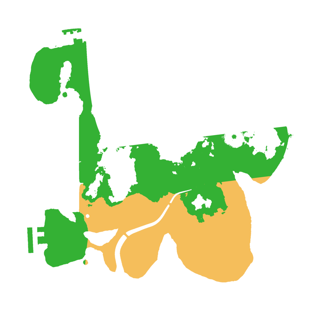 Biome Rust Map: Procedural Map, Size: 2500, Seed: 974769116