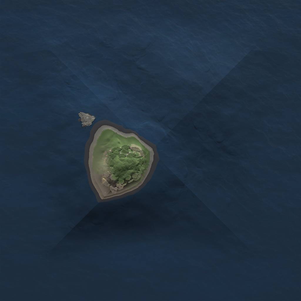 Rust Map: Procedural Map, Size: 1000, Seed: 1067227429, 3 Monuments