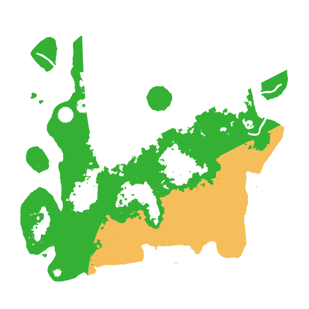 Biome Rust Map: Procedural Map, Size: 3500, Seed: 6627