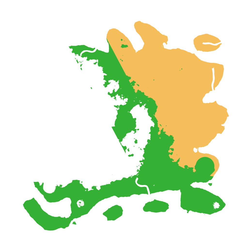 Biome Rust Map: Procedural Map, Size: 3500, Seed: 967811877