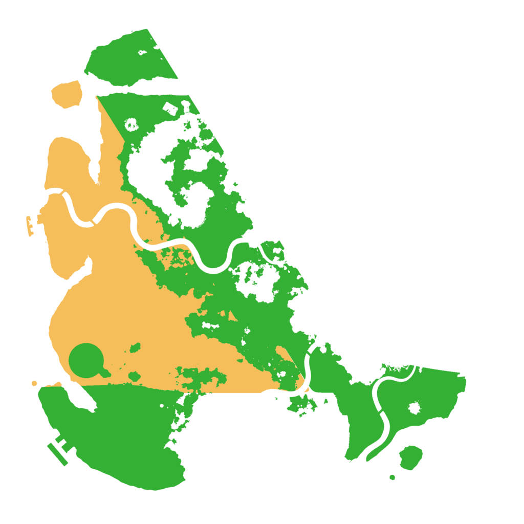 Biome Rust Map: Procedural Map, Size: 3950, Seed: 42993911