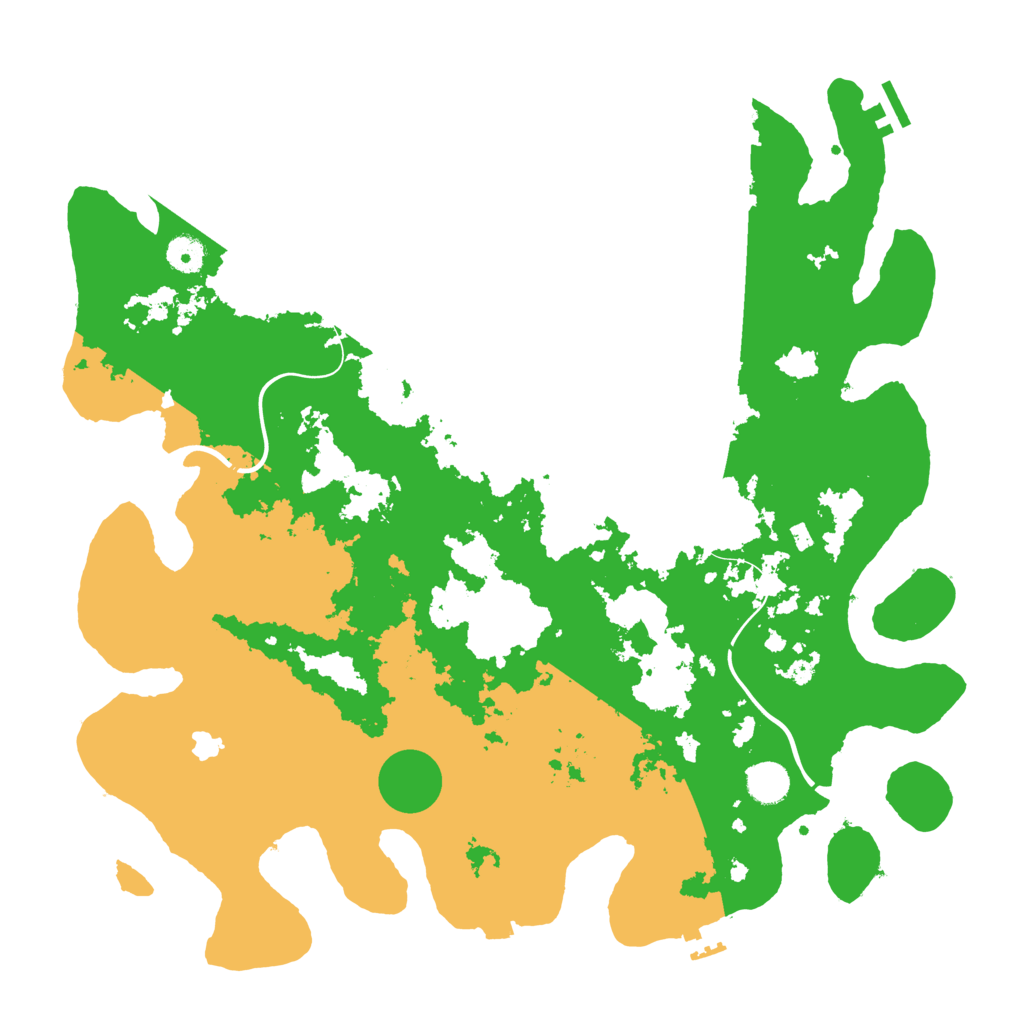 Biome Rust Map: Procedural Map, Size: 4250, Seed: 14245