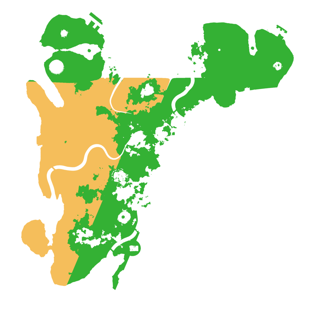 Biome Rust Map: Procedural Map, Size: 3800, Seed: 80427949