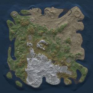 Thumbnail Rust Map: Procedural Map, Size: 4250, Seed: 66344737, 19 Monuments