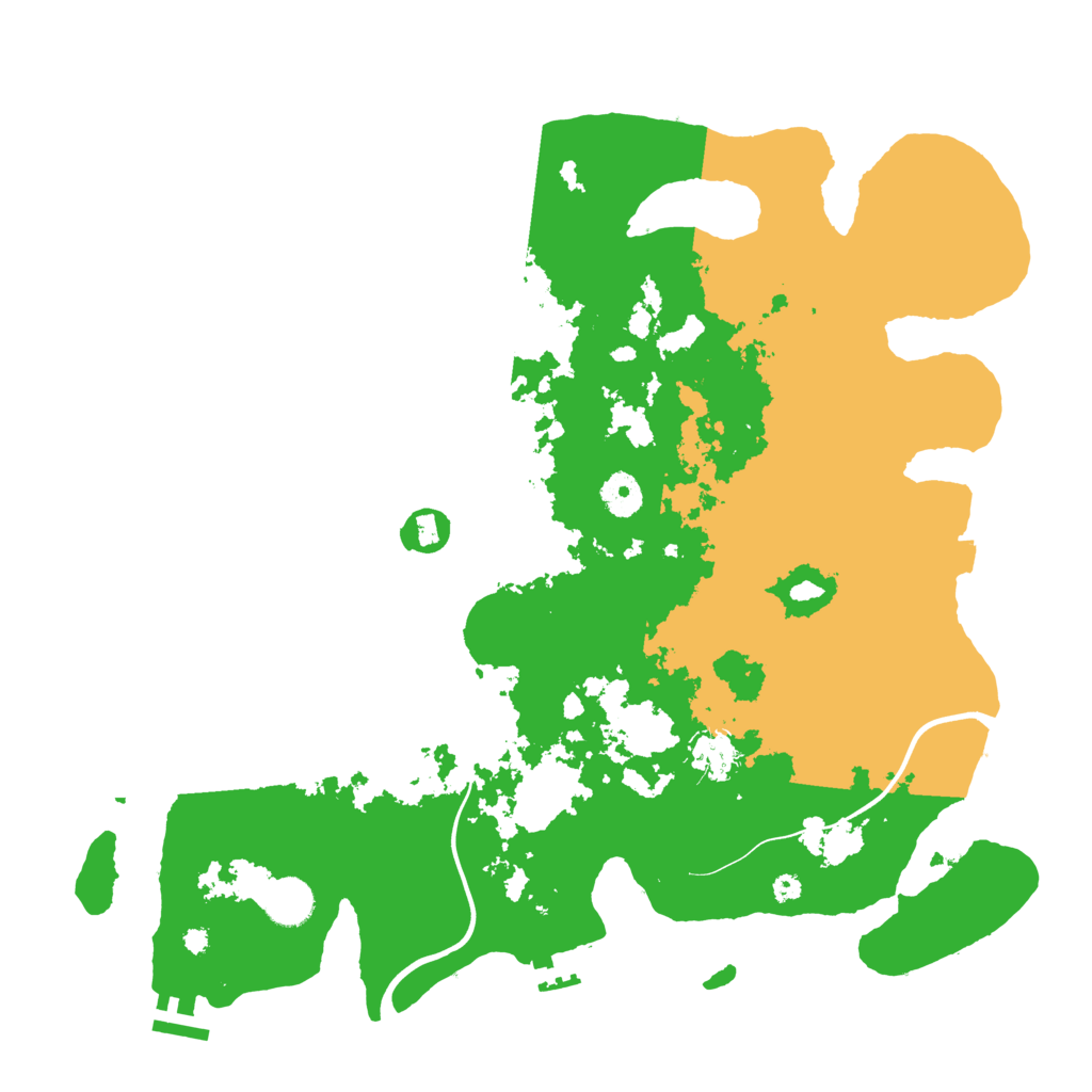 Biome Rust Map: Procedural Map, Size: 3900, Seed: 14876847