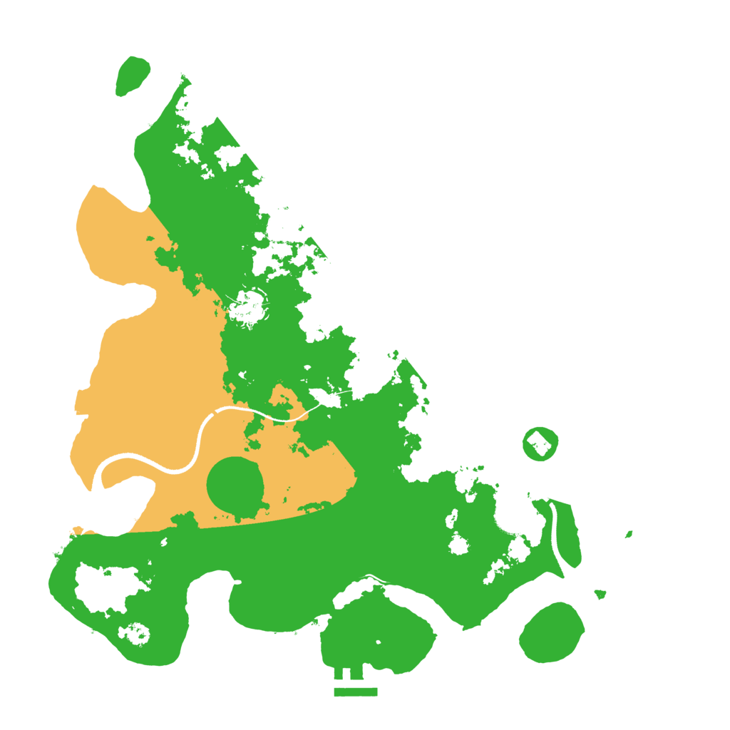 Biome Rust Map: Procedural Map, Size: 3400, Seed: 37999301