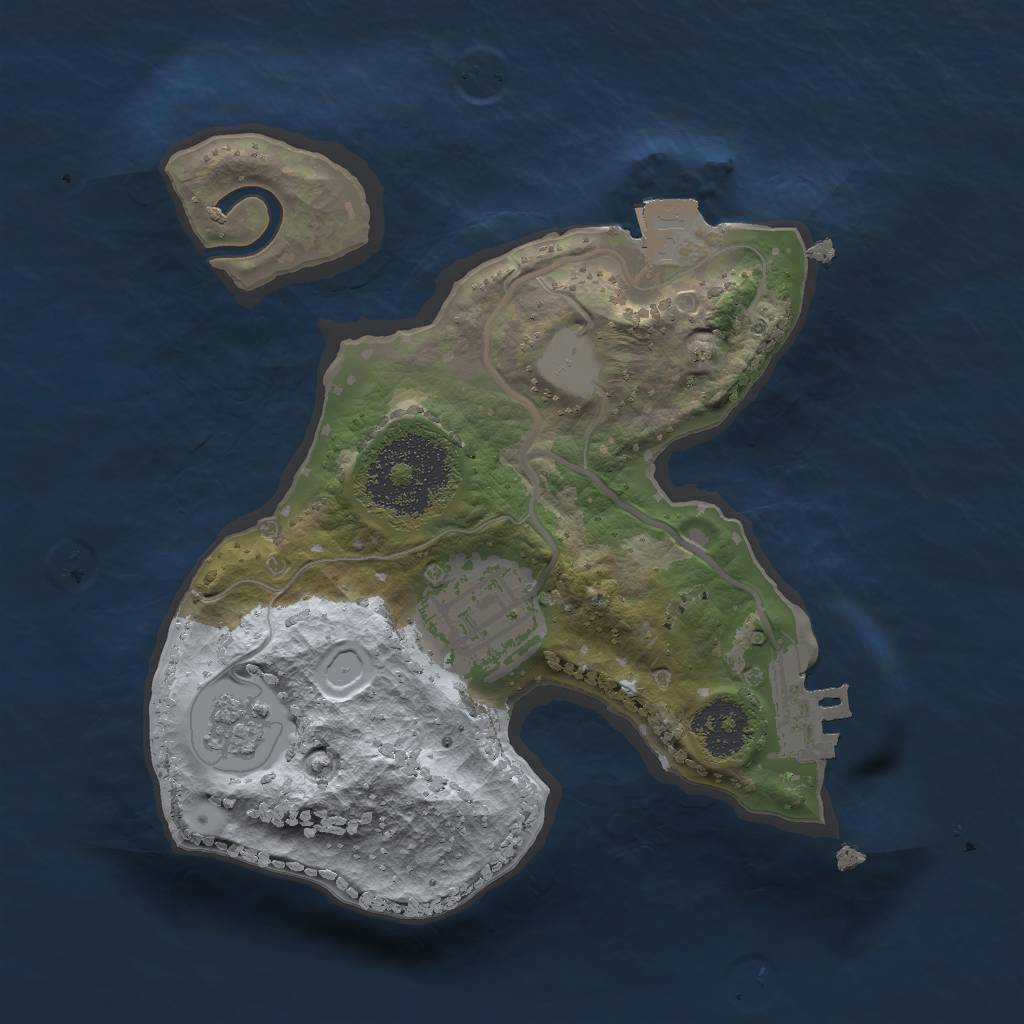 Rust Map: Procedural Map, Size: 1901, Seed: 2147483647, 6 Monuments