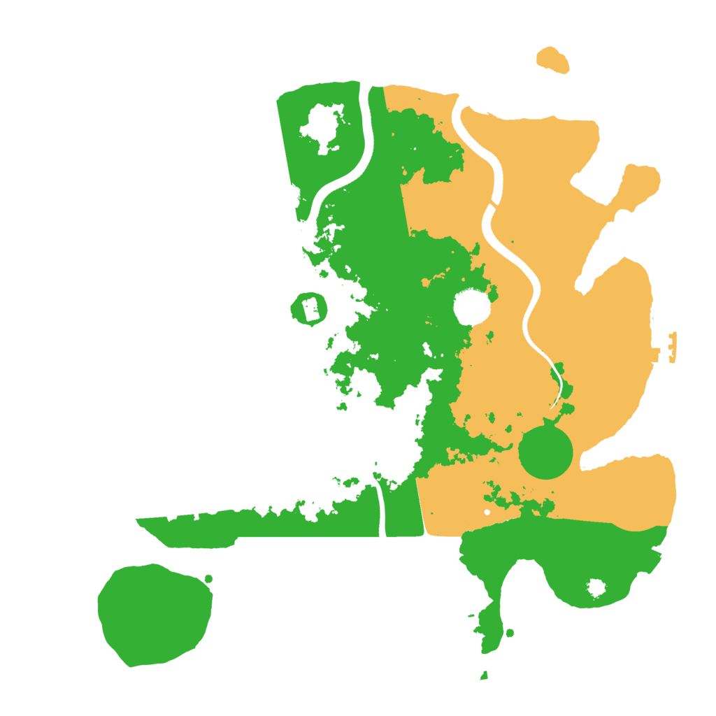 Biome Rust Map: Procedural Map, Size: 3500, Seed: 1202652257