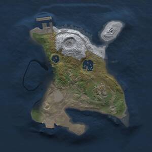 Thumbnail Rust Map: Procedural Map, Size: 2008, Seed: 122121, 5 Monuments