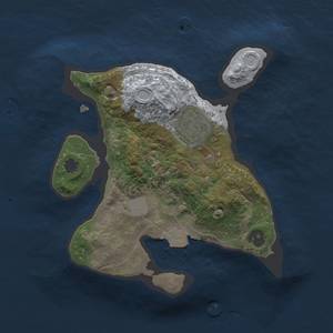 Thumbnail Rust Map: Procedural Map, Size: 2008, Seed: 122121, 4 Monuments