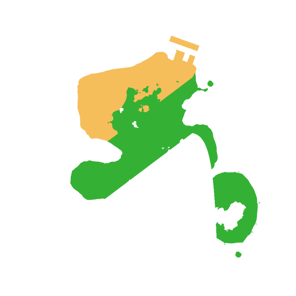 Biome Rust Map: Procedural Map, Size: 2000, Seed: 3523