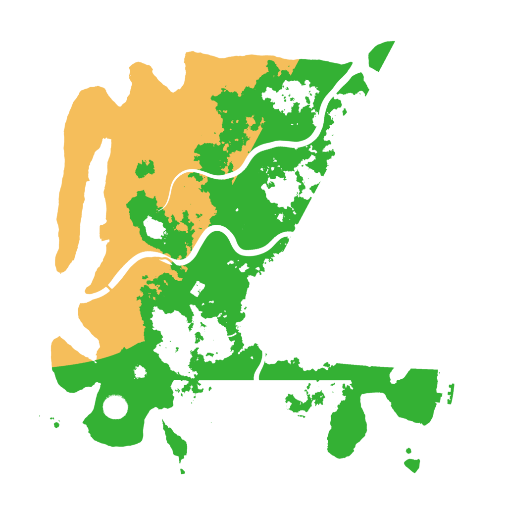 Biome Rust Map: Procedural Map, Size: 3700, Seed: 69545913