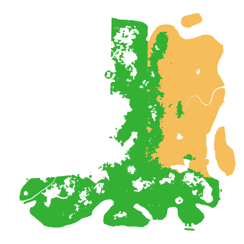 Biome Rust Map: Procedural Map, Size: 5000, Seed: 455529