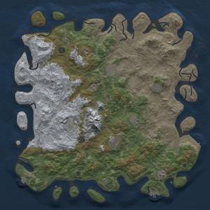 Thumbnail Rust Map: Procedural Map, Size: 5000, Seed: 24102023, 19 Monuments