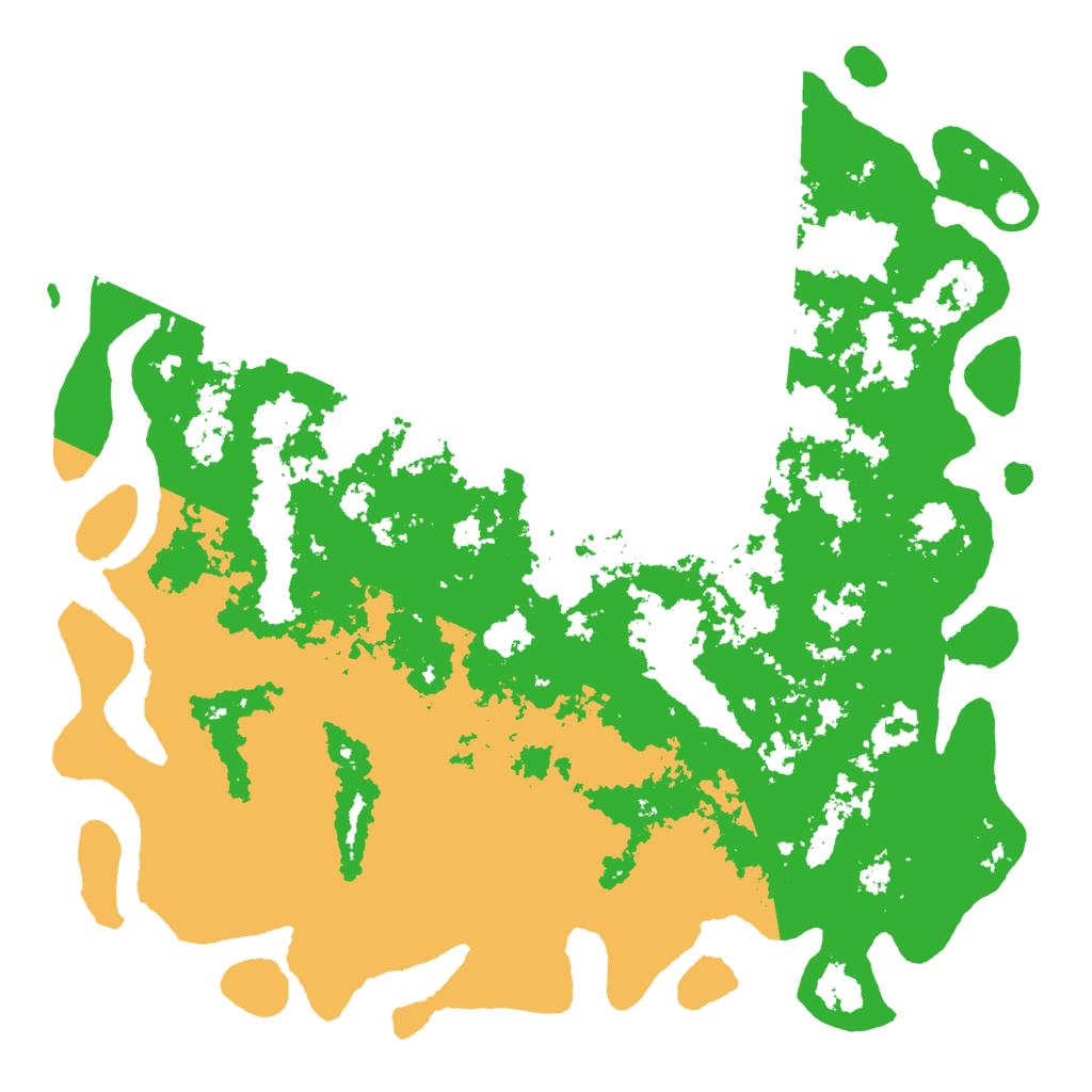 Biome Rust Map: Barren, Size: 6000, Seed: 8770004