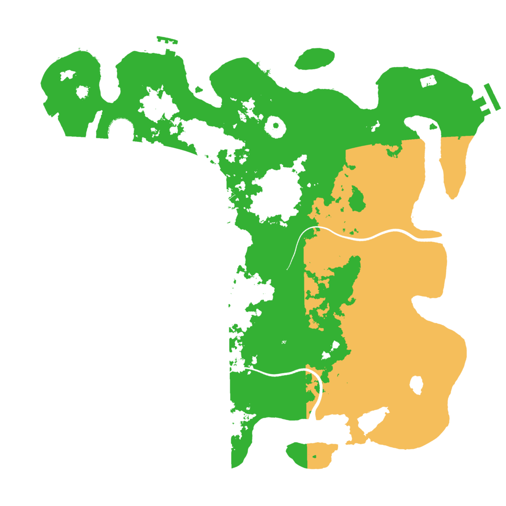 Biome Rust Map: Procedural Map, Size: 3600, Seed: 22410