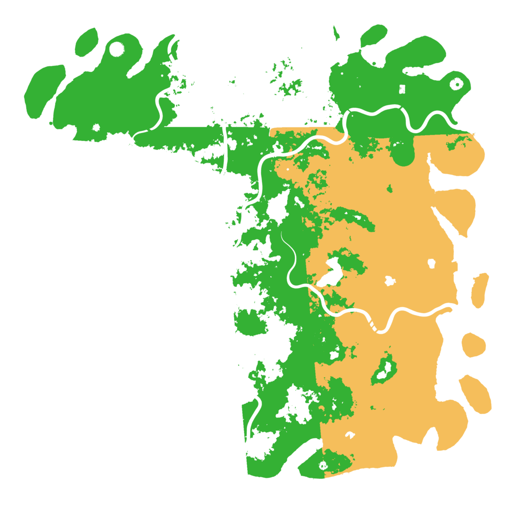 Biome Rust Map: Procedural Map, Size: 6000, Seed: 1197610876