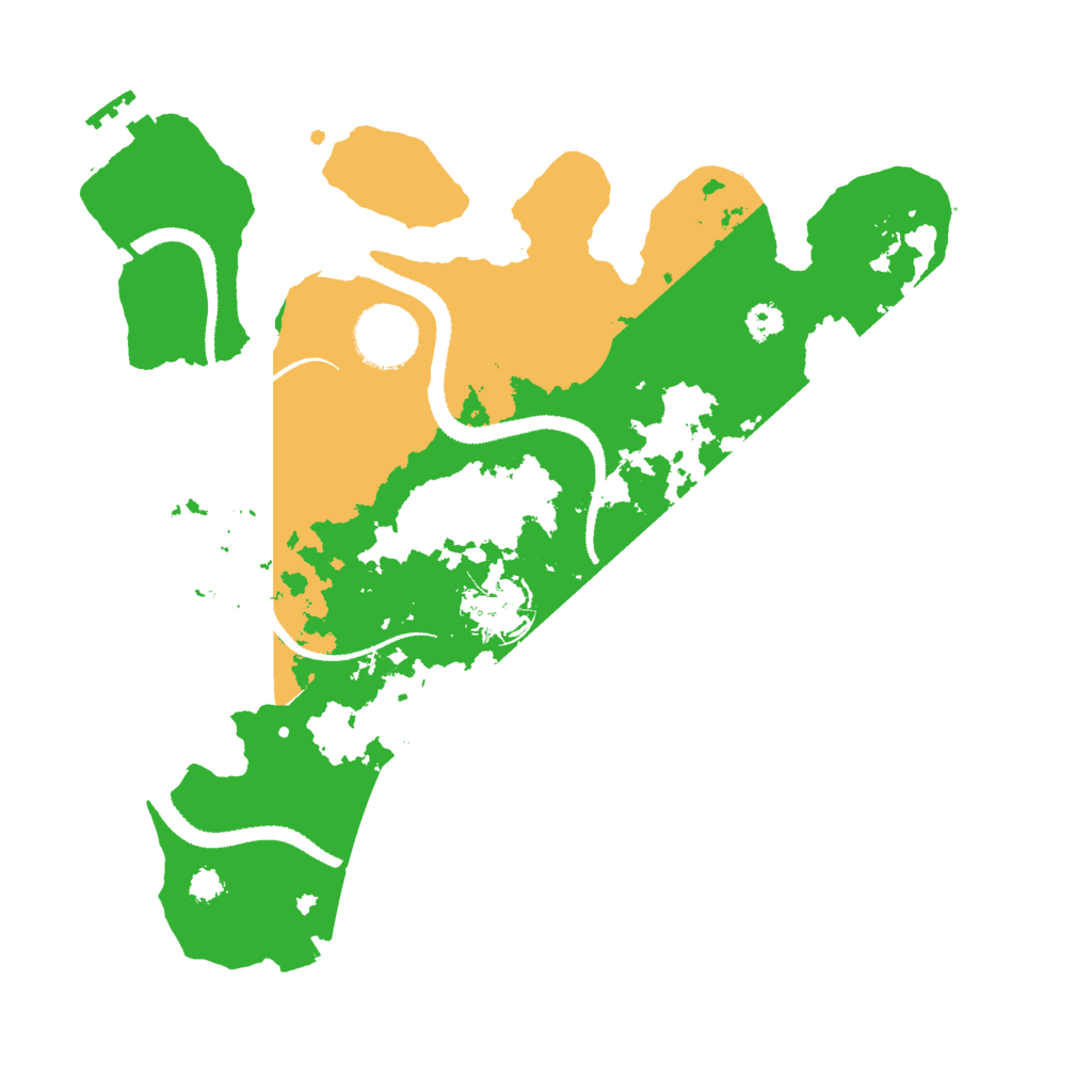 Biome Rust Map: Procedural Map, Size: 3000, Seed: 735267660