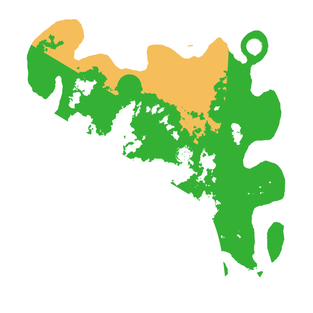 Biome Rust Map: Barren, Size: 3500, Seed: 64044540