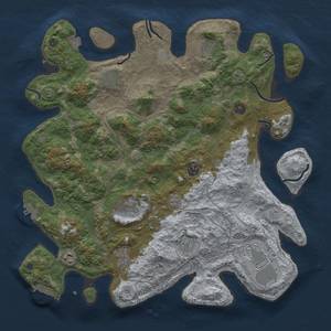 Thumbnail Rust Map: Procedural Map, Size: 4250, Seed: 3713, 17 Monuments