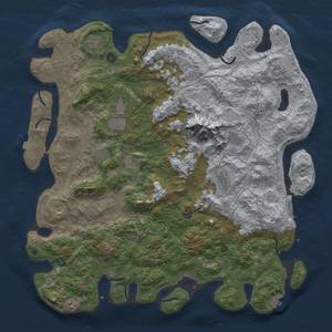 Thumbnail Rust Map: Procedural Map, Size: 5000, Seed: 1996, 19 Monuments