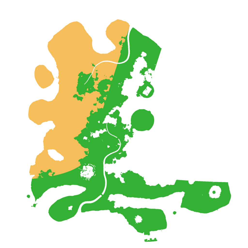 Biome Rust Map: Procedural Map, Size: 3000, Seed: 128525875