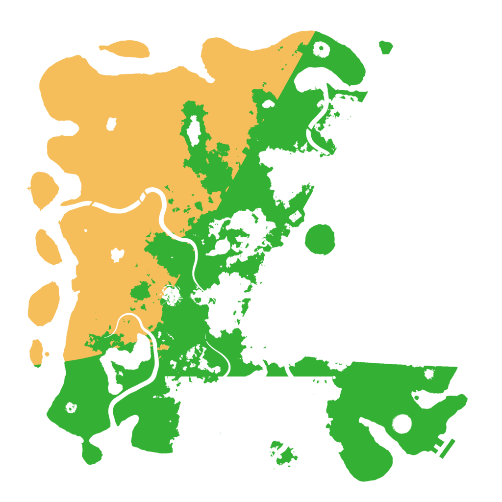 Biome Rust Map: Procedural Map, Size: 4600, Seed: 238872