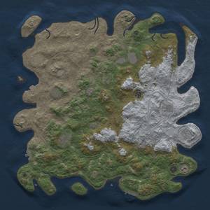 Thumbnail Rust Map: Procedural Map, Size: 4800, Seed: 34116, 19 Monuments