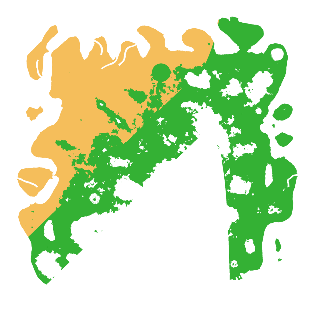 Biome Rust Map: Procedural Map, Size: 4500, Seed: 3434343