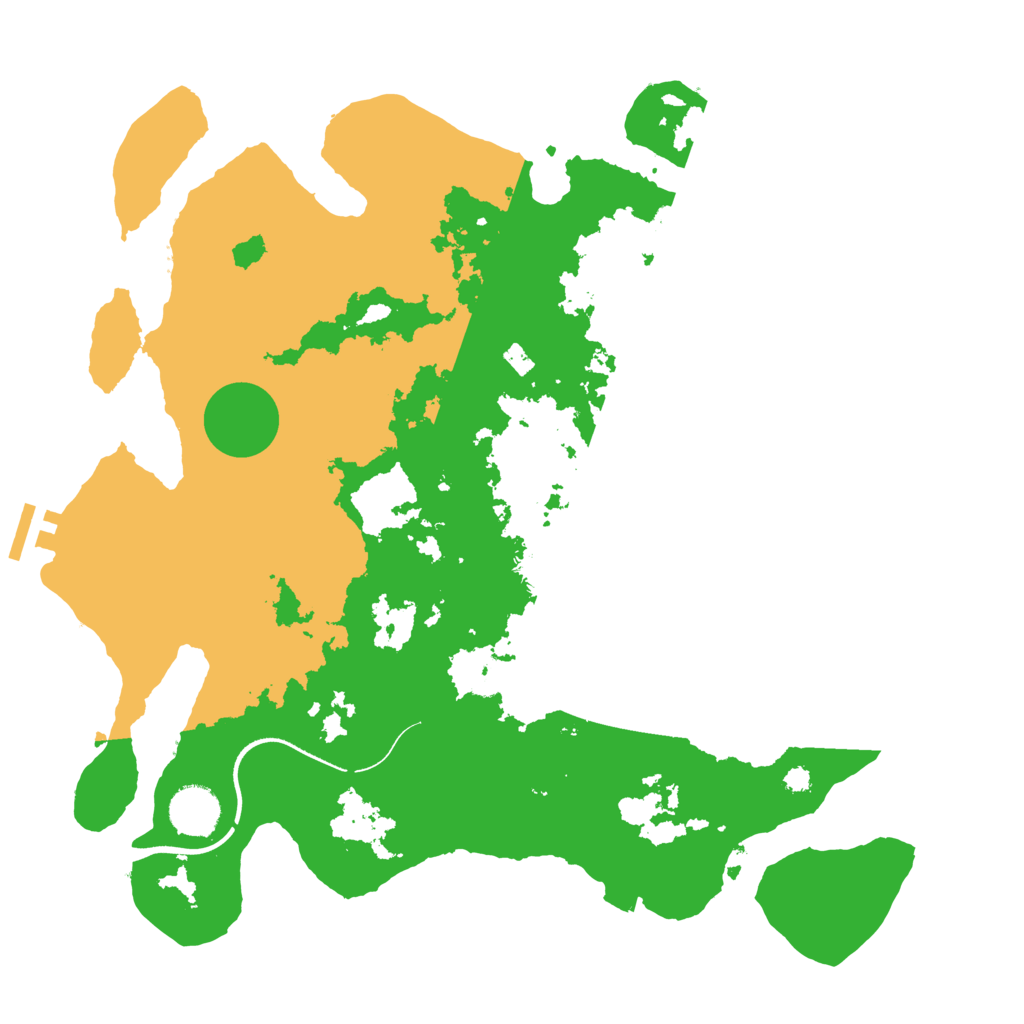 Biome Rust Map: Procedural Map, Size: 3600, Seed: 10673424