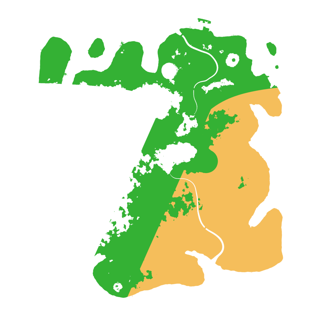 Biome Rust Map: Procedural Map, Size: 3500, Seed: 1715237