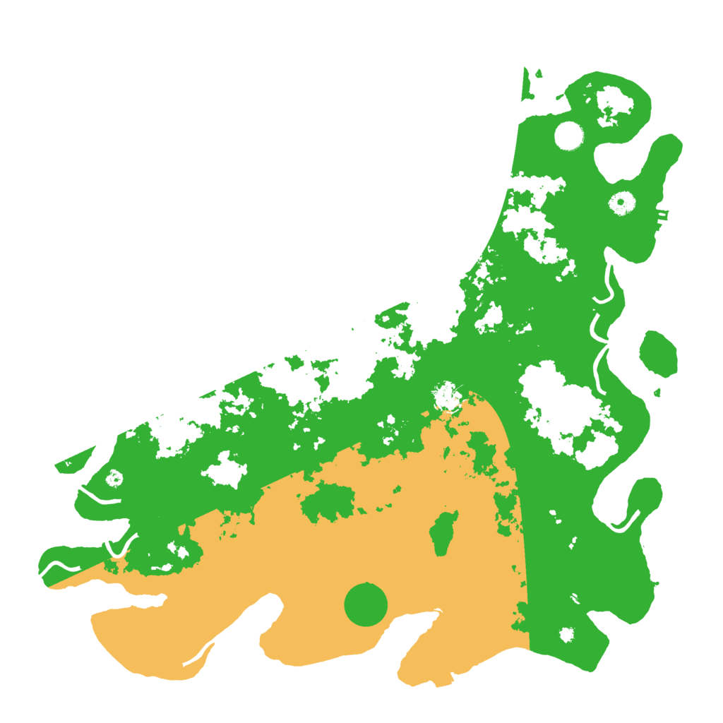 Biome Rust Map: Procedural Map, Size: 4400, Seed: 91215385