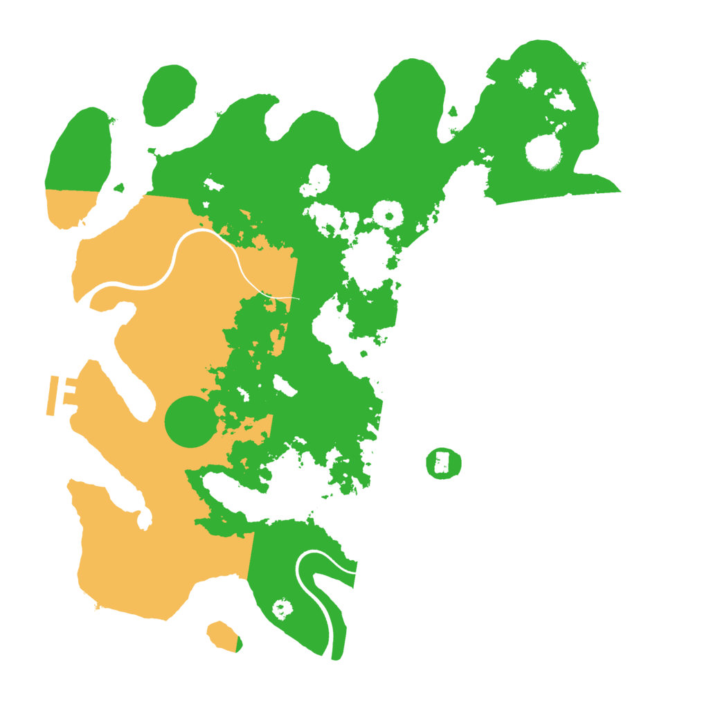 Biome Rust Map: Procedural Map, Size: 3600, Seed: 92469624