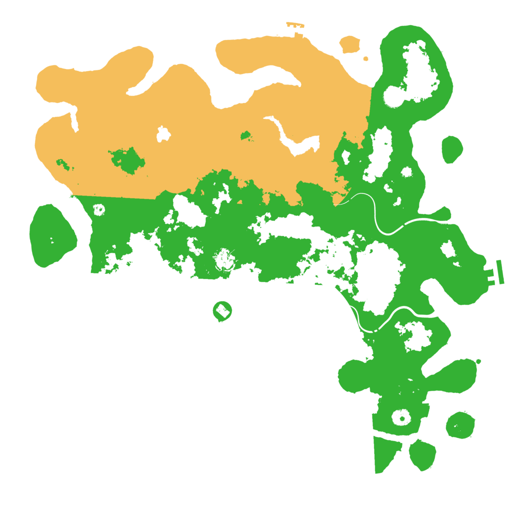 Biome Rust Map: Procedural Map, Size: 4300, Seed: 43543085