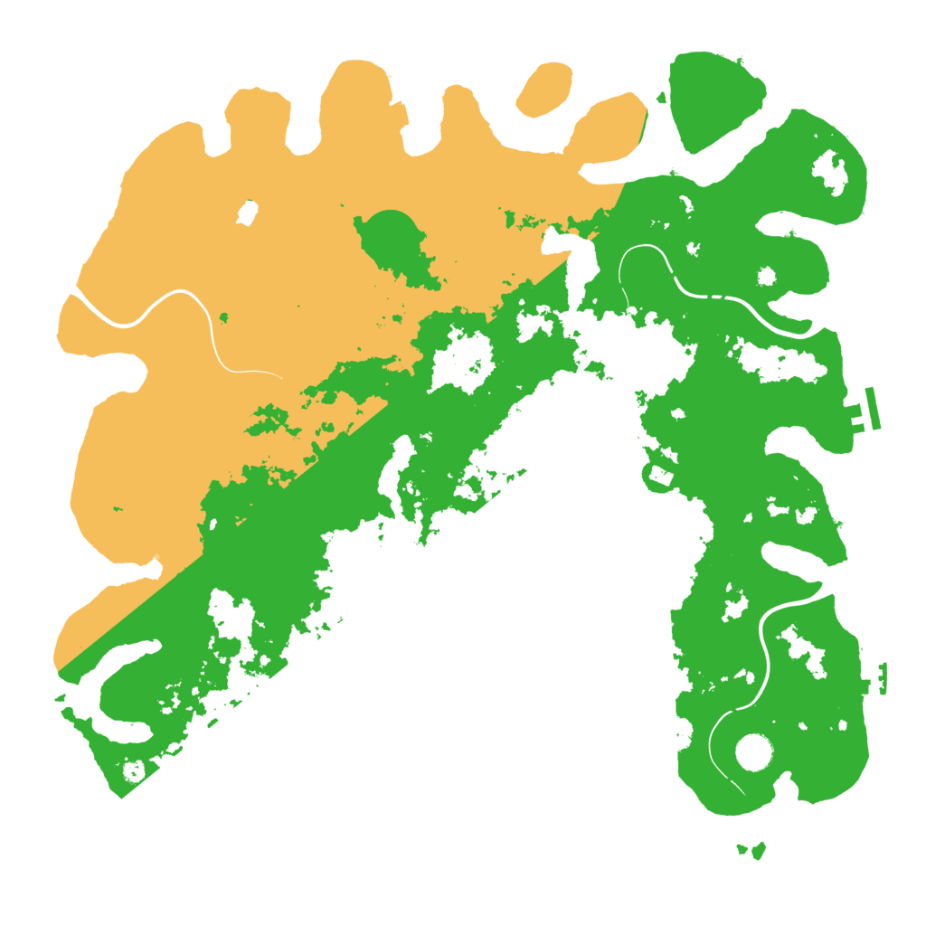Biome Rust Map: Procedural Map, Size: 4400, Seed: 21734841